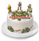 Kardasis Teenage Mutant Ninja Turtles dessus de gâteau aver figurines 3D | Topper comestible pour gâteaux | Décoration de gâteau pour l'anniversaire | 20cm + 4 rubans 28x4cm + 3 figurines 3D
