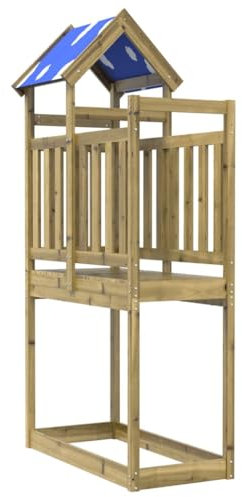 vidaXL Torre da Gioco 110,5x52,5x215 cm in Legno di Pino Impregnato