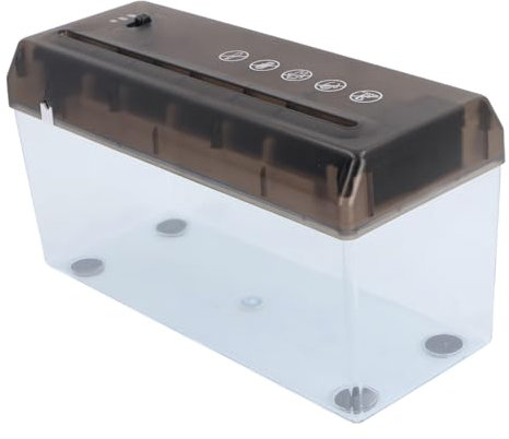 Elektrischer Aktenvernichter, USB- oder Batteriebetriebener A4-Papierschneider mit Brieföffner, Papierschneidewerkzeug für Dokumente, Kompakter Desktop-Aktenvernichter für den