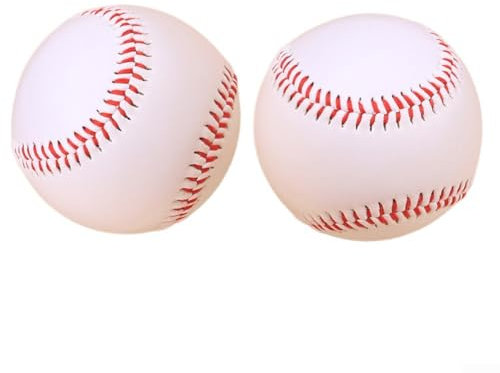 HEBEOT Baseball-, Softball-Trainingstraining, 22,9 cm, Hardball oder Softball für das Training für Eisen- und Massivholzschläger (harter Ball), 2 Stück