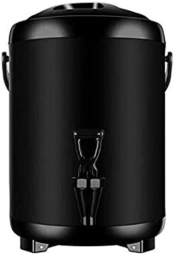 XWBLDBDFC Garrafas de café y té de 6L/8L, dispensadores de agua caliente y fría, dispensador de bebidas con fuente de grifo, botellas aisladas, cubo de leche de soja de retención de calor, 8 L