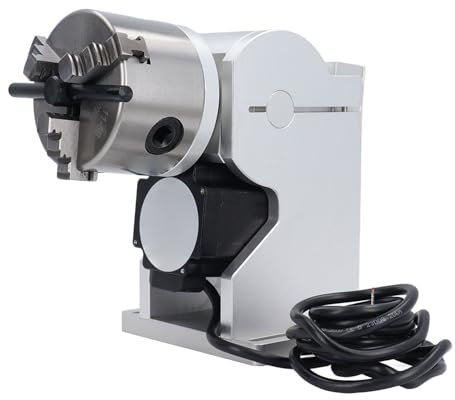 Lybunair Mandril de 80 mm con eje giratorio, cabezal de accionamiento CNC para fresadora universal, DC24 V