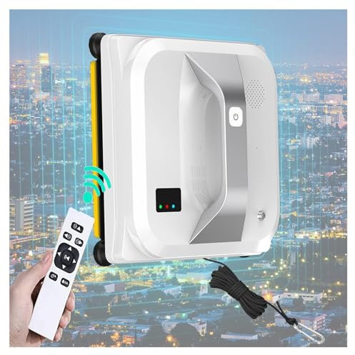 3000pa Automatic Robot Window Cleaner with Remote Control, 80W Electric Window Cleaning Robot with Double Cleaning Modes, Glass Cleaner Robotic For Indoor/Outdoor High Rise Windows Glass
