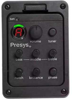 Gitarre Tonabnehmer 201 Klassische Akustikgitarre EQ Tuner Piezo Pickup Onboard Preamp 4 Band Akustikgitarre Pickup Für Fish Man Presys +