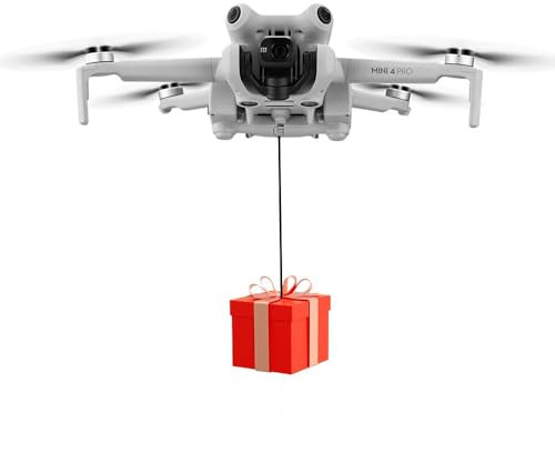 Drone Airdrop Sistema Universale per DJI Mini 4 Pro Lanciatore Trasporto Consegna Rilascio Dropping Dispositivo Mini4 Pro Drone Accessori per Matrimonio & Ricerca & Salvataggio