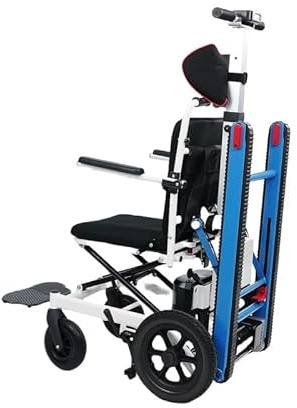 HYTMNPC Salvaescaleras Portátil,Silla De Ruedas Eléctrica sobre Orugas,Silla De Ruedas Plegable para Subir Escaleras para Personas Mayores Discapacitadas A