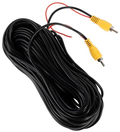 TOPBATHY Cavo di Prolunga Video 20m Cavo Audio, Trasmissione Stabile, Rame e Plastica, per Telecamera di Retromarcia per Auto e Tv Box