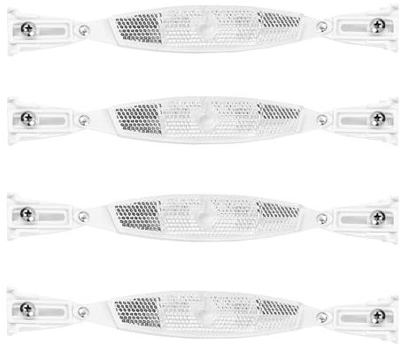 4 Pack Bike Wheel Reflectors, Bicycle Spoke Reflectors for Ebikes, Plastic Bicycle Spoke Reflector for Adult Bikes, Night Riding Bicycle Accessories (4)
