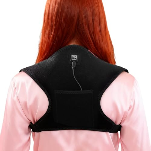 Wärmekissen Für Den Rücken Atmungsaktiver Elektrischer Schultergurt | Effektives Ergonomisches Wärmekissen Für Den Nacken Für Frauen Jugendliche Teenager Sportler Oma Ehepaar Kinder