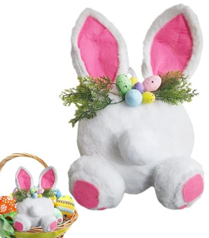 Ghirlande Pasquali per Porta d'Ingresso - Ghirlanda Pasquale Finta Divertente | Kit per Ghirlanda Coniglio da Esterno,Per Interno Casa Rustica Compleanno Matrimonio Esterno Mensola