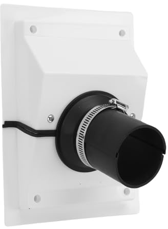 Pongnas Kit di Copertura per Penetrazione a Parete HVAC, Copertura per Set di Linee in ABS con Guarnizioni a Tenuta Stagna per Sistemi Senza Condotto di Pompe di Calore per