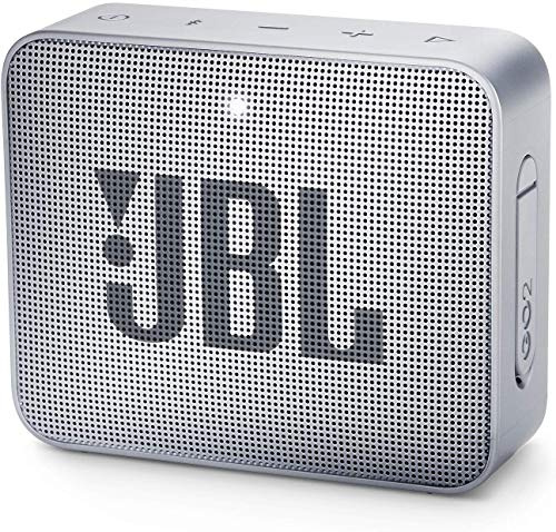 JBL GO 2 Altavoz inalámbrico portátil con Bluetooth, resistente al agua (IPX7), hasta 5 h de reproducción con sonido de alta fidelidad, gris