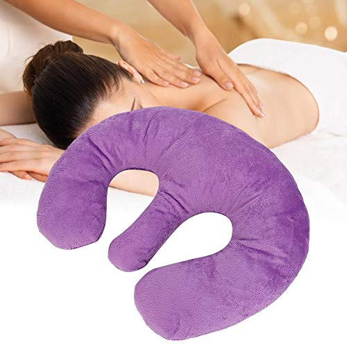 TMISHION Cuscino per il torace, morbido cuscino di sostegno al seno per salone di bellezza, cuscino di massaggio per lettino da massaggio viola