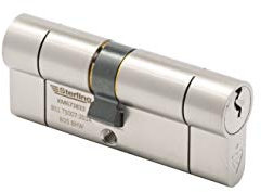 Sterling TS007 BS1 1 Star Police Approved Secured by Design Euro Door Cylinder, Satin Nickel, 40mm x 50mm (90mm Total)