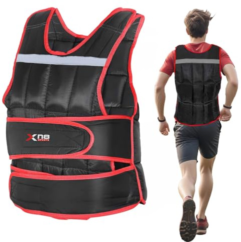 Xn8 Weighted Vest Adjustable- 10kg,15kg,20kg Body Weight Vest for Strength Training, Running, Home Gym, Fitness- Weighted Running Vest for Core Muscle Weight Loss Bone Density Improvement Men & Women