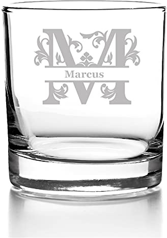 Whiskyglas mit Gravur, Personalisiert mit Namen Geschenk für Männer Whiskeyglas für Papa