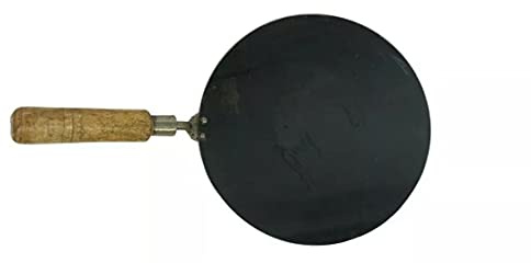 RSKGOODS Iron Tawa Pan Chapatti Indian Flatbread Naan Paratha Cooking Tawa (32cm)