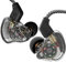 Yinyoo CCZ Melody - Auriculares in-Ear Cable monitores de oído IEM HiFi Bass con 1DD 1BA, Aletas de oído, Cable 4N OFC para músicos, Cantantes, escenarios