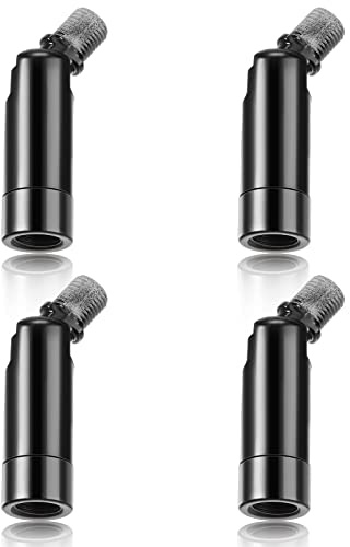 Tondiamo 4 Pcs Black Sloped Ceiling Light Adapter 180 Degree Pendant Suspension Canopy for Chandelier Track Ceiling Lamp Pendant Vaulted Overhead Light Hanging Helper for Vaulted or Angled Overhead