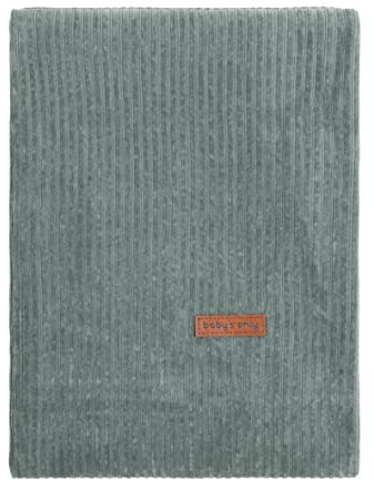 Baby's Only - Baby Bettwäsche Sense - TOG 1.3 - Babydecke für Kinderbett oder Kinderwagen - Rib Corduroy - Retro-Look - 100x135 cm - Meergrün