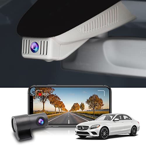 Fitcamx Dashcam Vorne Hinten Passend für Mercedes-Benz GLC 300 & C Class (Model 6251), OEM 2160P+1080P Autokamera, G-Sensor, Loop-Aufnahm, WiFi &APP, WDR Dashcam 4K, Plug & Play, mit 128GB Karte