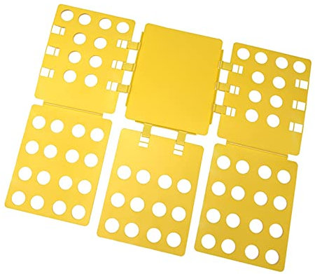 BORSAD Pliage De Pliage De Vêtements Adultes Réglable, T-Shirt Pulls Sweat À Capuche À Capuche À Capuche À Capuche À Capuche Dossier Dossier Dossiers Pliants Planches (Couleur : Jaune)