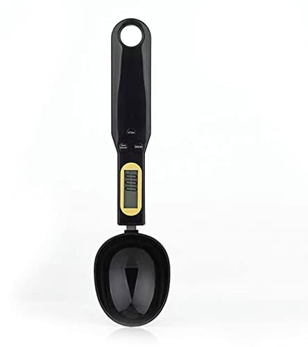 Balanza de cuchara electrónica, cuchara medidora digital portátil de 0,5 g a 500 g, balanza de polvo con pantalla LCD precisa para dispensar granos de café, leche, balanzas de harina small gift