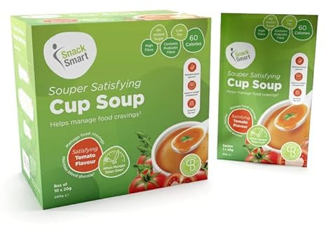 Slimbiome Diet Meal Replacement Soup – 10 Pack | High-Fibre Vegetable Soup with Glucomannan & Chromium | Low-Calorie, Gluten-Free Weight Loss Snack | GLP-1 Safe Alternative | 30g Servings