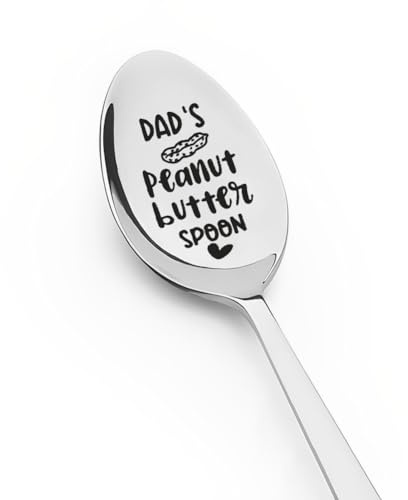 Father's Day Gifts for Dad Father Daddy from Daughter Son Dad's Peanut Butter Spoon Gift for Daddy Papa Birthday Gifts for Dad Daddy I Love You Gift for Dad Stepdad Retirement Gifts for Men Stepfather