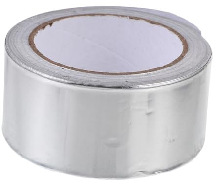 ANDRESLAD Aluminum Foil Tape Insulated Pipe Repairing Tape High Temp Sealing Roll Wide Leakproof