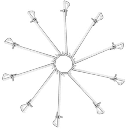 Holibanna 10pcs Shaped Protection Bracket Galvanized Cable Clamps for Grounding Protection Clip Line Rail Clamp Solar Panel Coupling