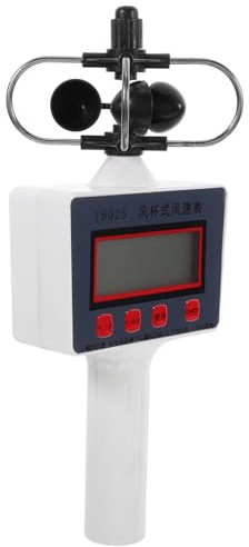 CONGARTENO Anemometro Portatile Con Display Lcd, Misuratore Di Velocità Del Vento e Portata Aria Per Geografia, Agricoltura e Naturale
