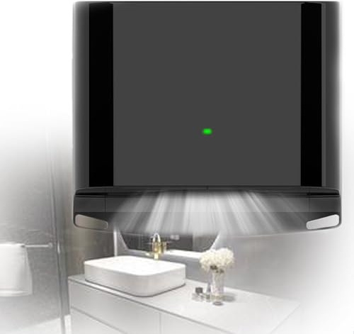 DPLXQPP Asciugamani Elettrico Automatico,Asciugamani per Bagni Asciugamani Elettrico Commerciale da Parete per Bagno,Cucina,Cliniche Mediche,Asciugatura Rapida in 10 Secondi Black