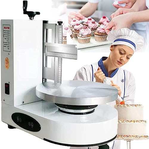 Electric Cake Turntable, Automatic Rotating Cake Frosting Machine, Adjustable Cake Smoother Polishers - Baking Tools for Weddings, Birthdays, Parties, Afternoon Tea