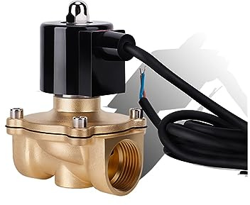 KWQNPHTRN 1 tum normalt stängd mässing IP68 vattentät fontän magnetventil 110 V 24 V 12 V 24 v magnetventil för undervatten (G-240 VAC-EPDM-SEAL)
