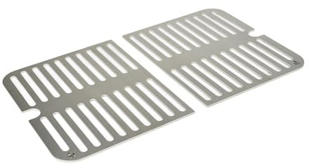 Grillrost.com Das Original Edelstahl INOX Grillroste für Weber Go-Anywhere | spülmaschinenfest - Set aus 2 Hälften