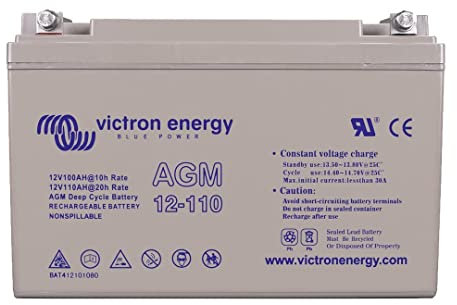 Victron Energy AGM 12-Voltios 110Ah Batería de Ciclo Profundo