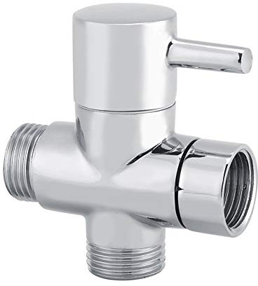 3 T Absperrventil Umstellventil Ventil Umschalter Dusche Toilette Bidet Sprayer Umsteller Form Ventil für Handbrause System Ersatz Chrom
