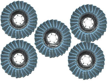 5 Stück 125mm Polierfächerscheibe Fein/Fine Vlies Polierscheibe, 22.23mm, Polier Scheibe.