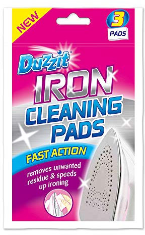 Duzzit Lot de 10 Paquets de 3 tampons de Nettoyage pour Fer à Action Rapide Élimine Les résidus et accélère Le Repassage
