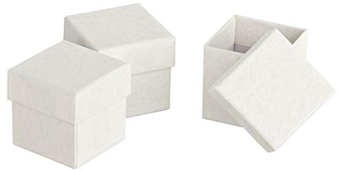 Kleenes Traumhandel - 30 Stück Elegante Geschenkboxen in Weiß, Größe 5x5x5 cm, für Hochzeits-Gastgeschenke