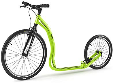 Yedoo Trexx Tretroller - bis 130 kg, Kickscooter mit Luftreifen 26/20 - Roller Scooter für Erwachsene, Dogscooter aus Aluminiumlegierung, Gewicht 7,8 kg