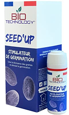 Bio Technology® | Engrais et additif Naturel de Qualité | Aide à la Germination | Engrais pour Graines Potager | Additif pour Jardinage concentré | Fabriqué en France | Seed’UP (15ml)