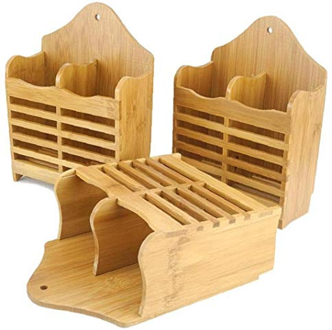 AMOYER Bois Chopsticks Box Rack Cuisine Couverts de Stockage Chopsticks cuillère égouttoir Arts de la Table Organisateur Lanyard Cuisine 1pc
