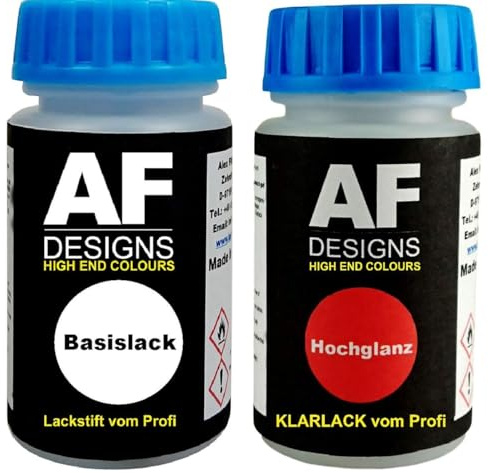 Alex Flittner Designs Für Mazda 46G Machine Grey Metallic Lackstift | Lackstift Set geeignet für Farbcode:46G und Farbname; Machine Grey Metallic