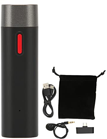 Cyrank Micrófono Lavalier Bluetooth, Micrófono Profesional De Entrevista con Micrófono De Solapa para Transmisión En Vivo