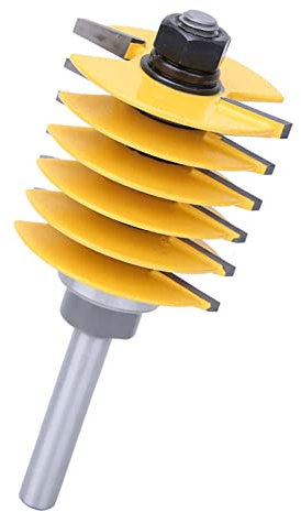 Fresa per Fresatura per Giunti a Dito con Gambo 8 Mm Fresa per Legno Fresa per Giunti a Tenone, per Giunti Bordo a Bordo in Legno o un'estremità All'altra