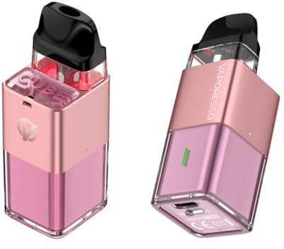 XROS CUBE Kit (Rosa Sakura) 30 W batteria integrata da 900 mAh, kit iniziale per sigaretta elettronica dotato di pod mesh XROS Cartuccia 0,8 Ω/1,2 Ω da 2 ml, alimentato senza nicotina