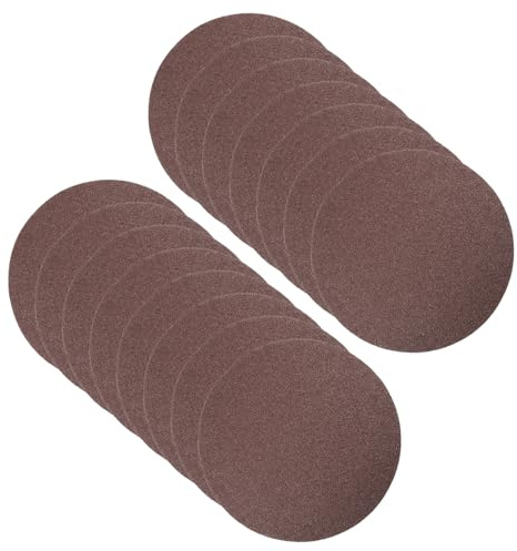 CoCud Klett-Schleifscheiben, 8 Zoll 200mm Schleifpapiere 60 Körnung Aluminiumoxid Flock-Schleifpapier - (Anwendungen: für Holz Metall Gipskarton), 15 Stück
