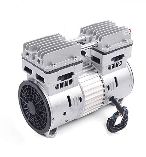 vinnyooc 220V 750W Druckluft Kompressor, Profi Kompressor Ölfreies, Silent Kompakt Ölfreier Kompressor 8 Bar Kapazität 145L/min mit Großes Kühlgebläse für Kühlkompressoren Klimakompressoren